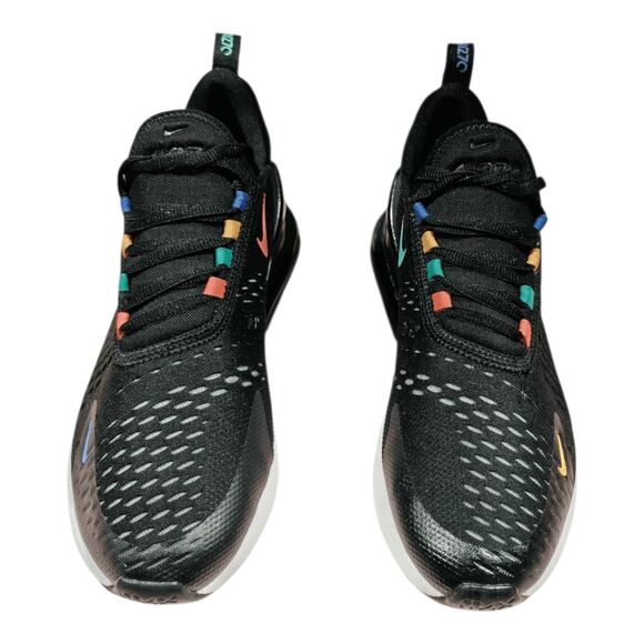 NIKE Air Max 270 'Black Multi-Color' Running Shoes Size 7Y/W8.5 - Picture 4 of 10